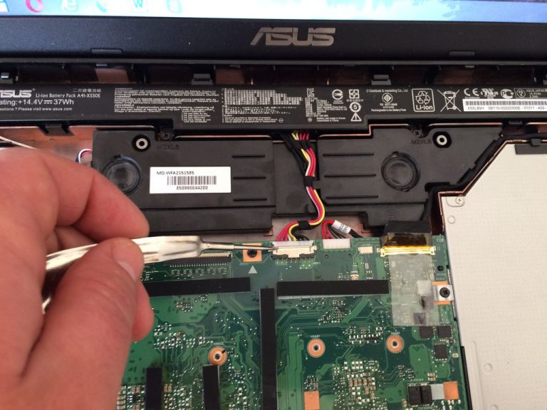 Замена шлейфа матрицы на ноутбуке asus x751l